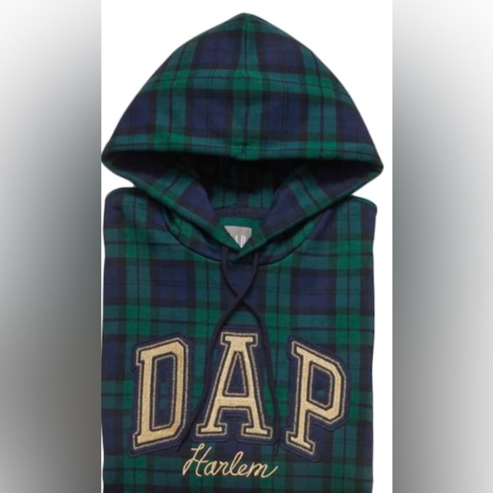 Dap Gap Hoodie XL Tall Green Plaid
